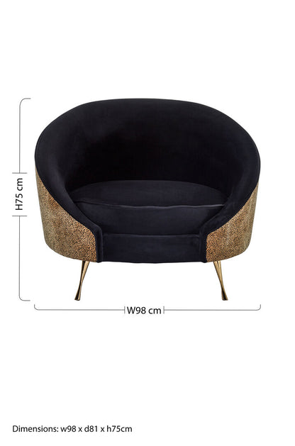Tribeca Leopard Print Armchair