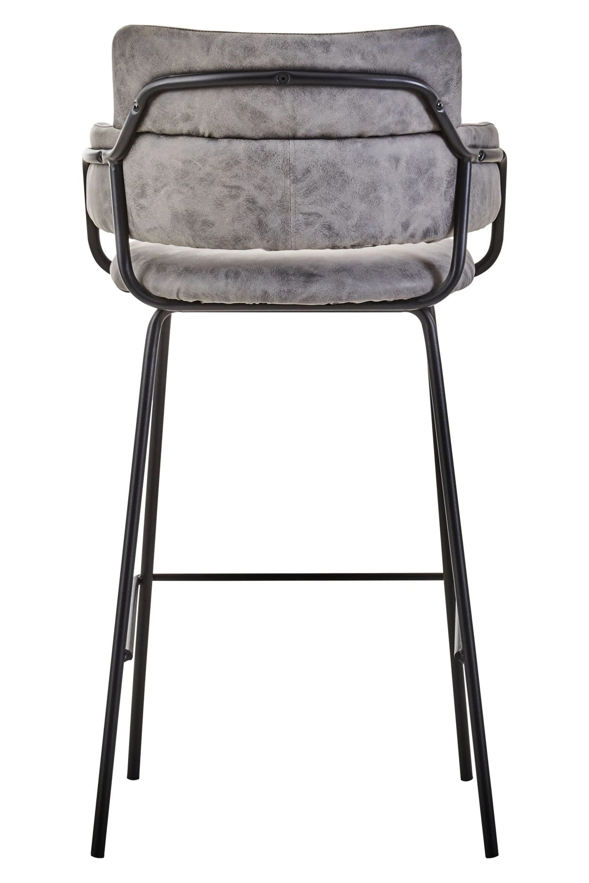 Tamsworth Grey Faux Leather Bar Chair