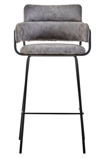 Tamsworth Grey Faux Leather Bar Chair