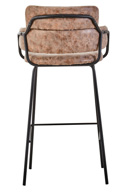 Tamsworth Brown Faux Leather Bar Chair