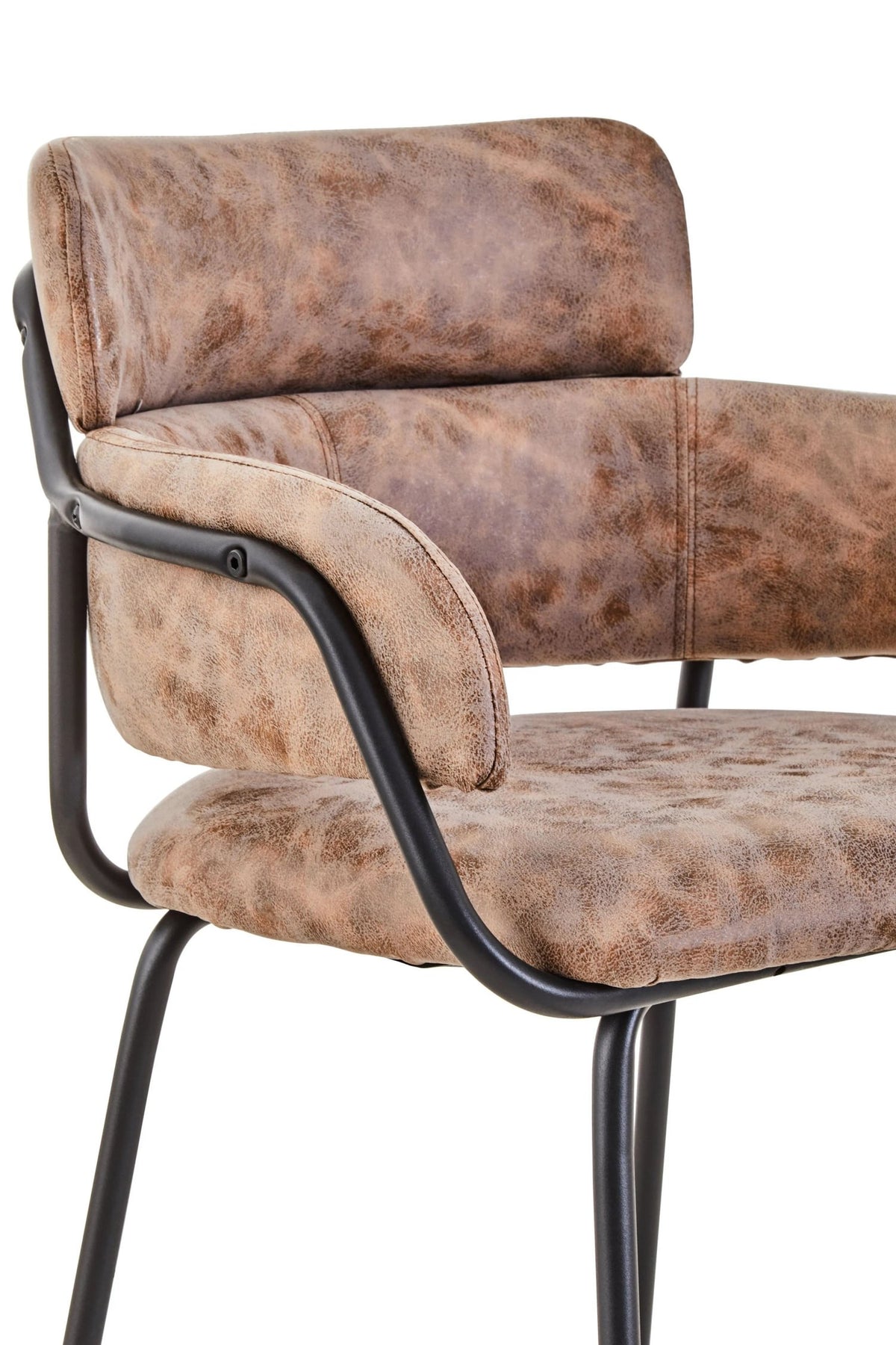 Tamsworth Brown Faux Leather Bar Chair