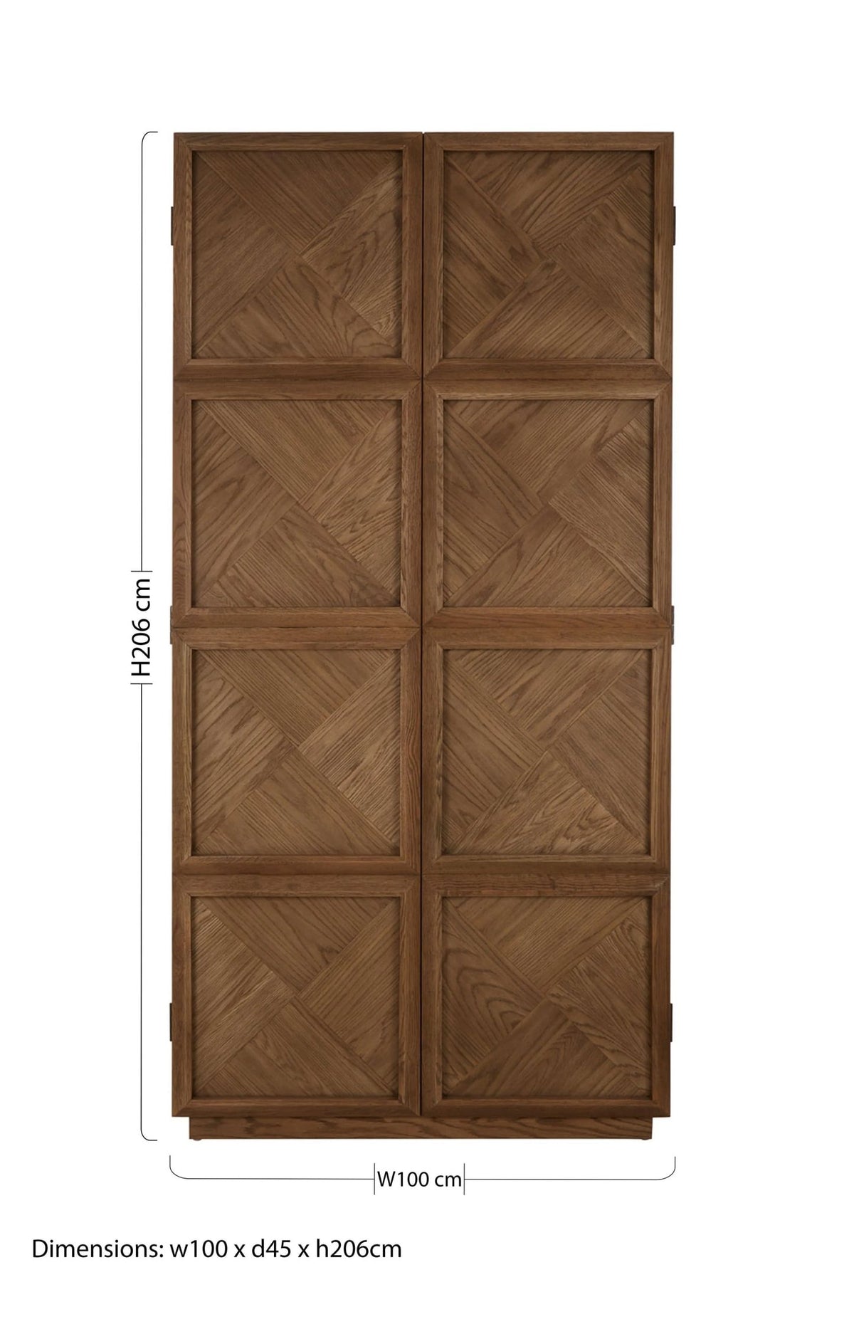 Cest Natural Oak Wood Tall Cabinet