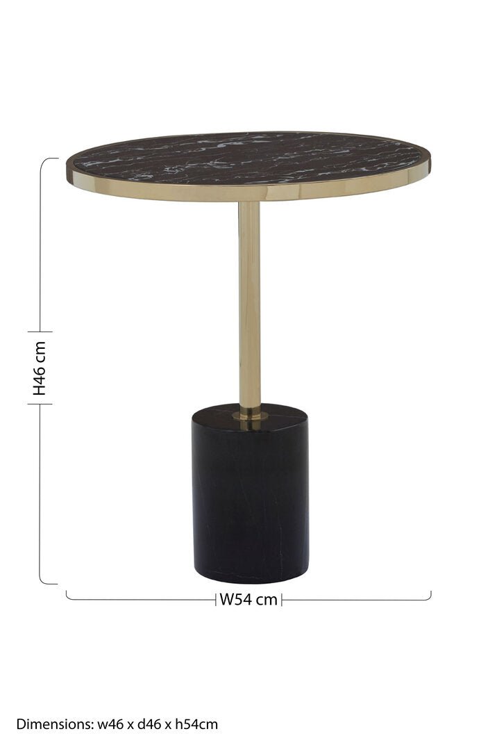 Lumina Warm Metallic End Table