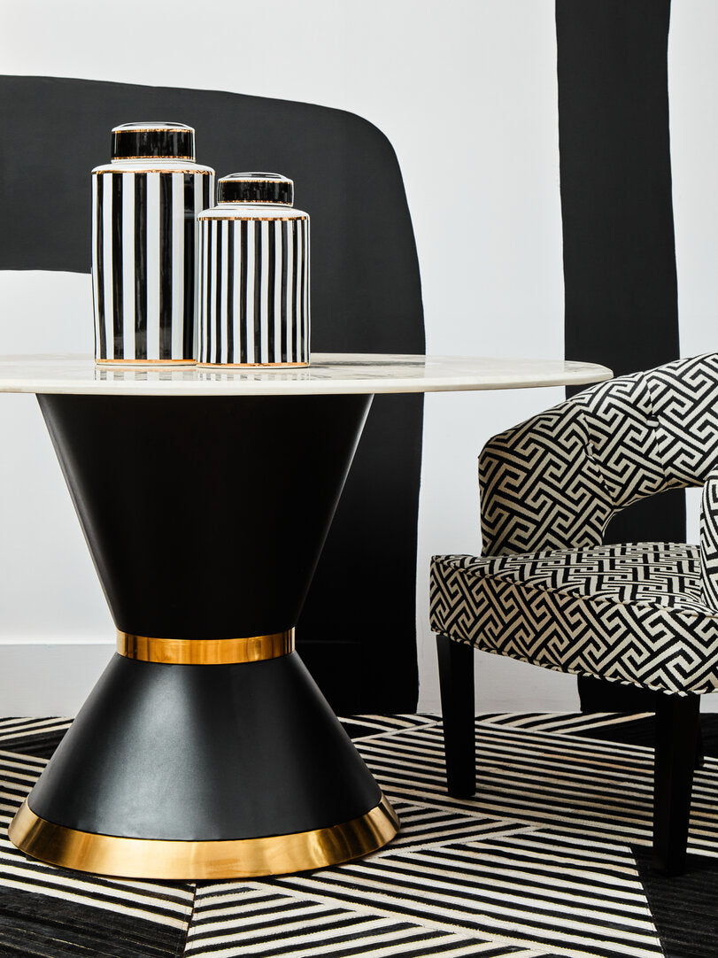 Mayfair Greek Key design Cutout Lounge Chair