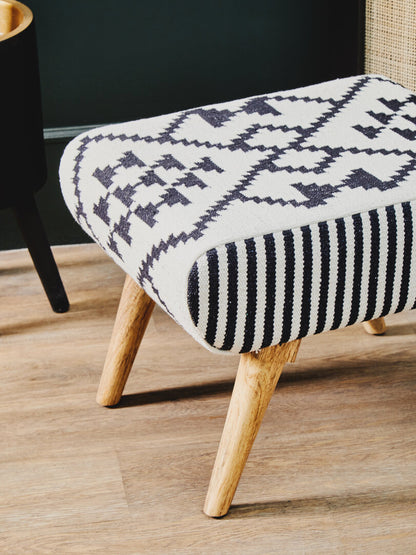 Serene Berber Style Footstool