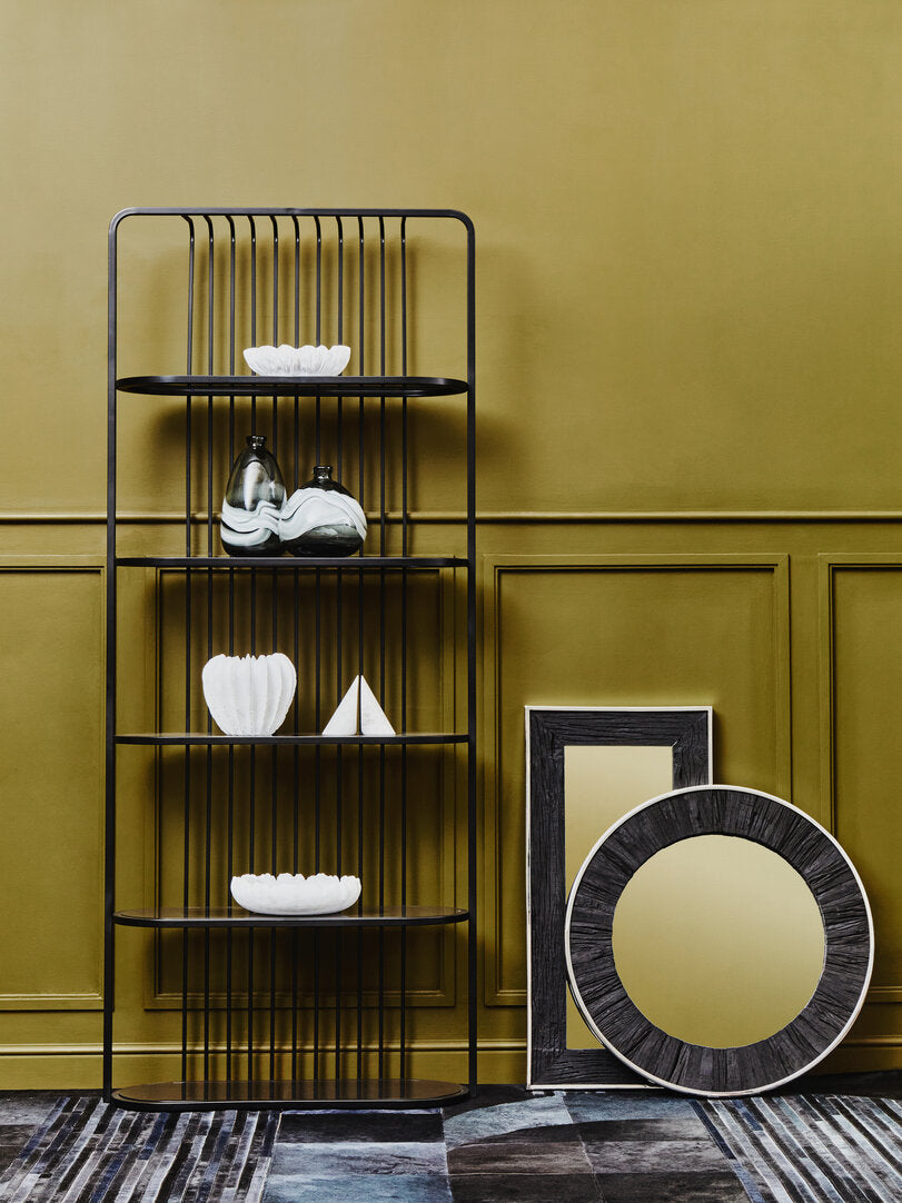 Van Five Tier Black Shelf Unit