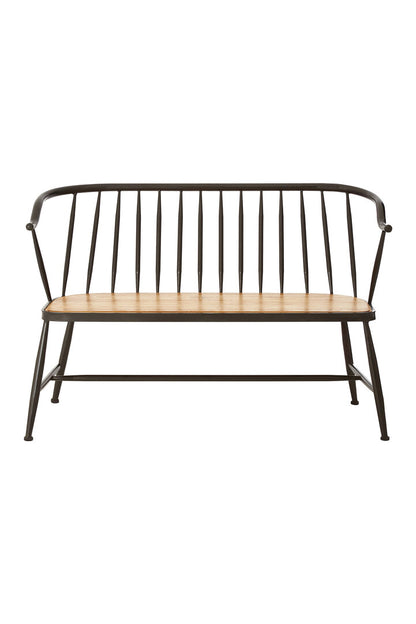 Nova Ash Wood And Metal Bench Chair