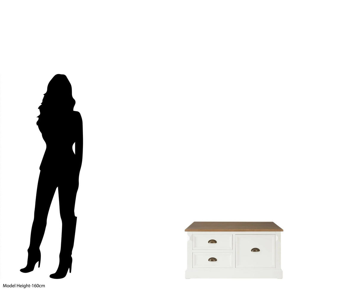 Chatsworth Square Coffee Table with Drawers