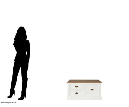 Chatsworth Square Coffee Table with Drawers