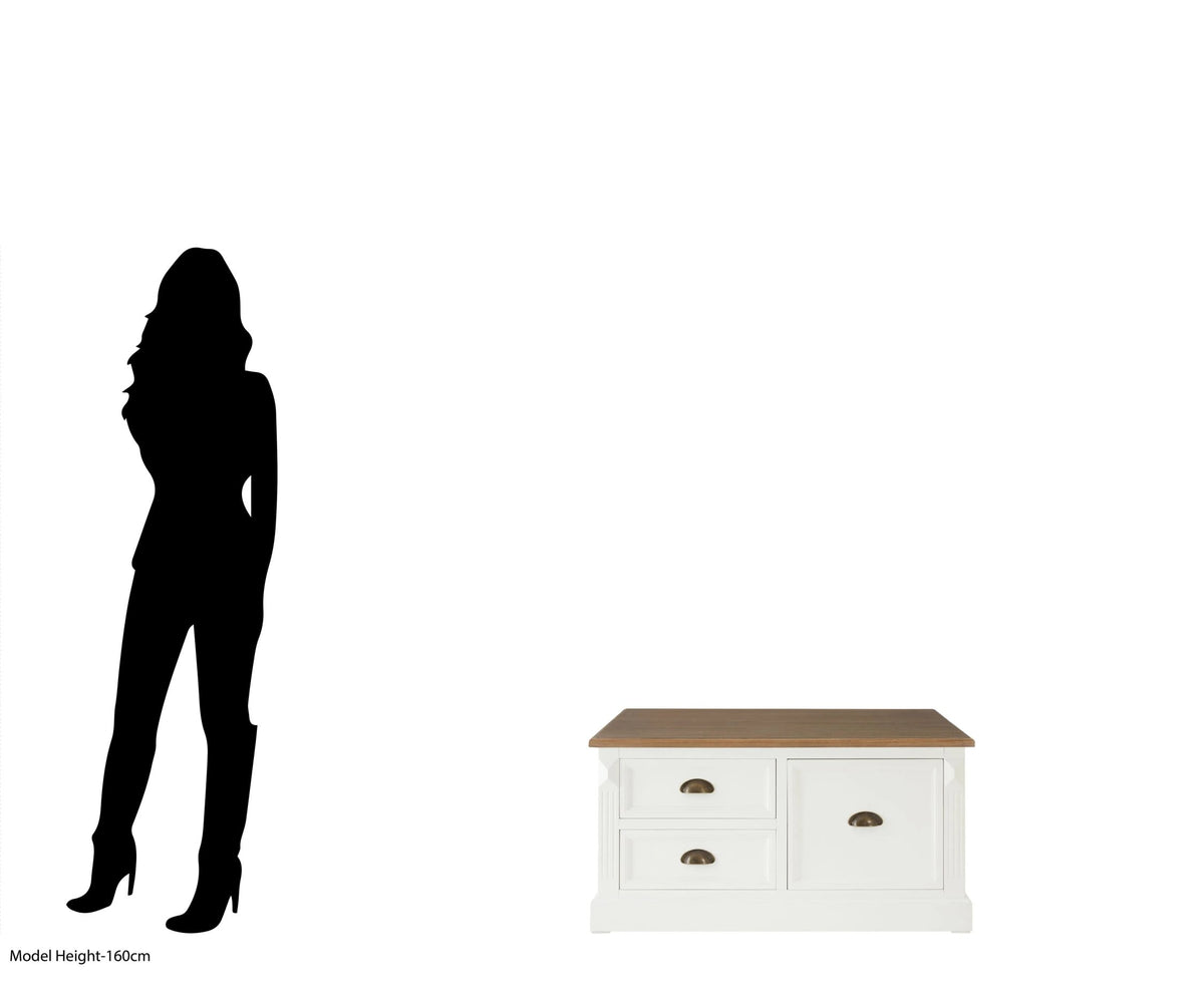 Chatsworth Square Coffee Table with Drawers