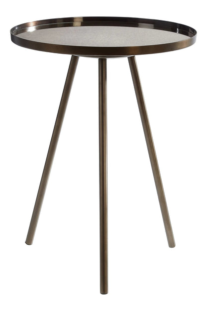 Aria Black Finish Side Table
