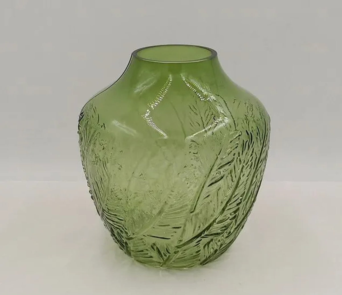Verdelle Small Botanical Green Glass Vase