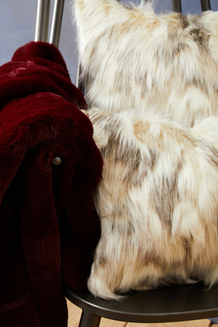 Folia Natural Fur Square Fur Cushion