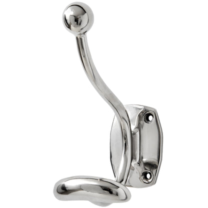 Single Hook Chrome Coat Hanger - Coat Hooks from the Quanta Home collection.
