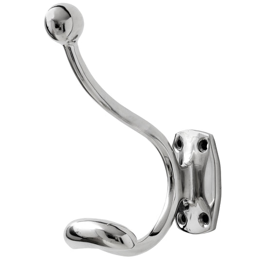 Single Hook Chrome Coat Hanger - Coat Hooks from the Quanta Home collection.