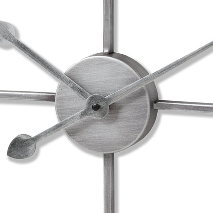 Silver Heart Skeleton Wall Clock - Wall Clocks from the Quanta Home collection.