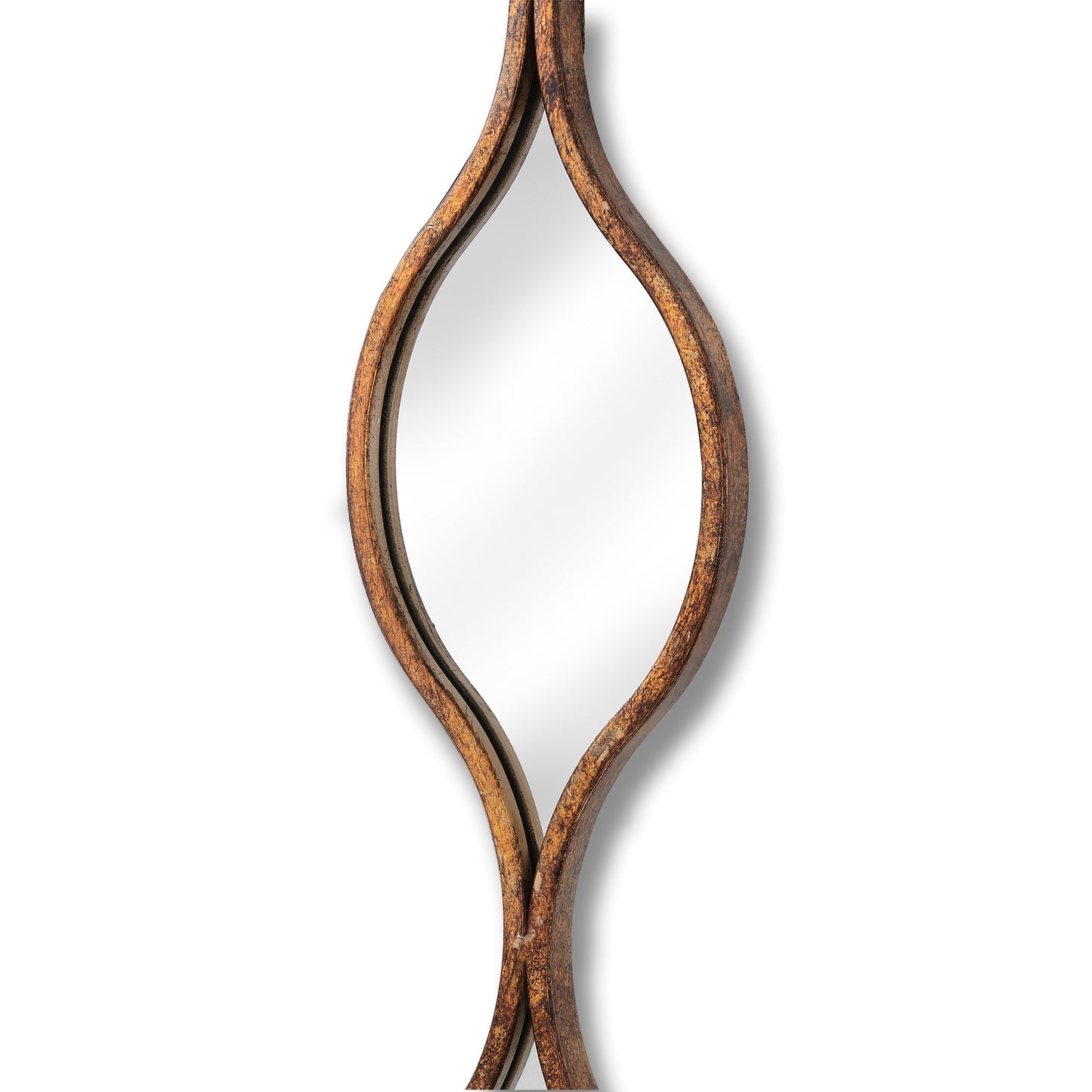 Decorative Hanging Gold Mirror - Wall Mirrors from the Quanta Home collection.