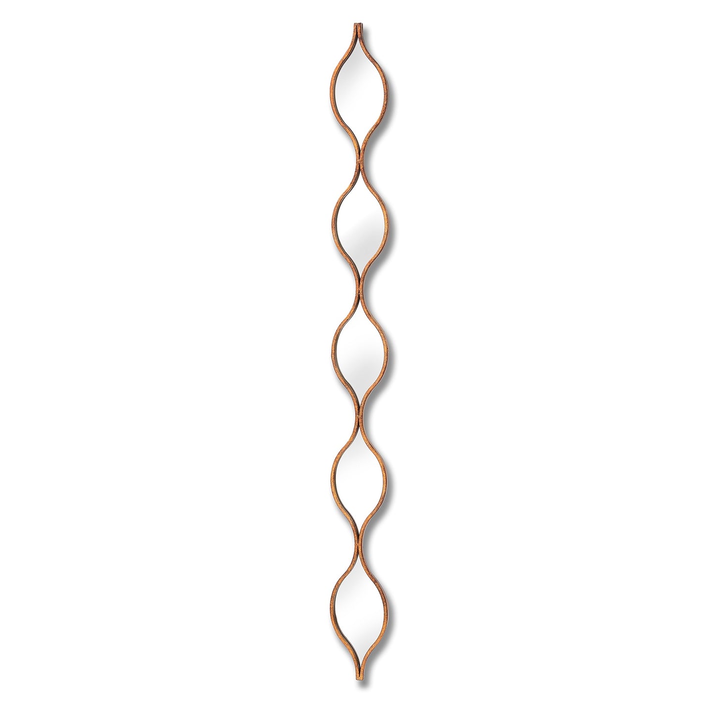 Decorative Hanging Gold Mirror - Wall Mirrors from the Quanta Home collection.