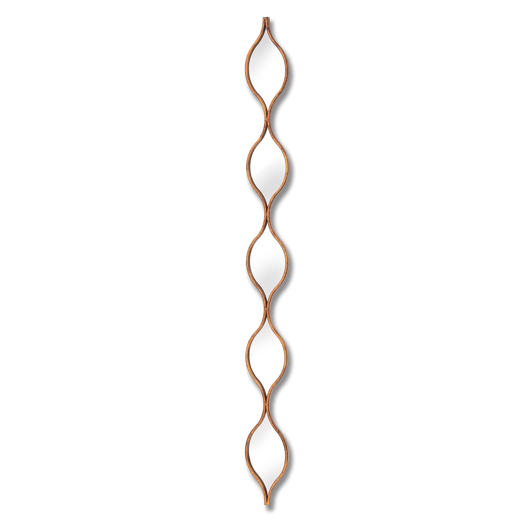 Decorative Hanging Gold Mirror - Wall Mirrors from the Quanta Home collection.
