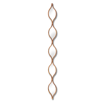 Decorative Hanging Gold Mirror - Wall Mirrors from the Quanta Home collection.