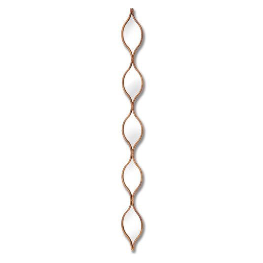 Decorative Hanging Gold Mirror - Wall Mirrors from the Quanta Home collection.