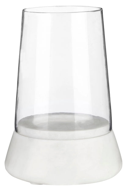 Lanterra Hurricane Candle Holder with Marble Base