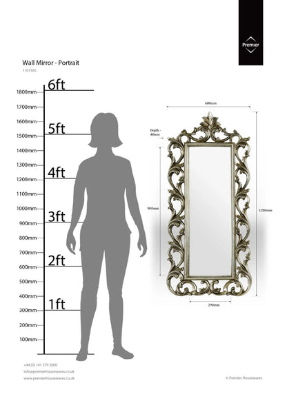 Celeste Champagne Wall Mirror