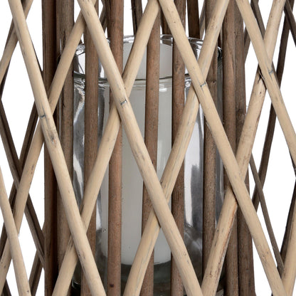 Huge Standing Wicker Lantern - Coastal Inspired from the Quanta Home collection.