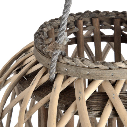 Huge Standing Wicker Lantern - Coastal Inspired from the Quanta Home collection.