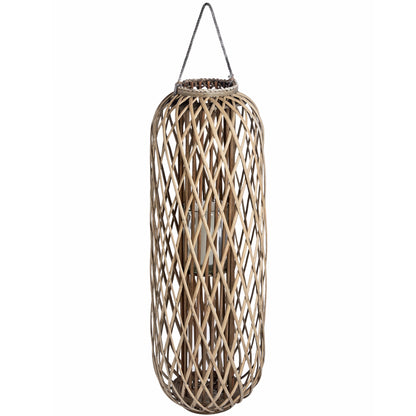 Huge Standing Wicker Lantern - Coastal Inspired from the Quanta Home collection.