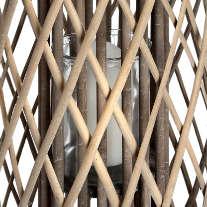 Large Standing Wicker Lantern - Coastal Decor from the Quanta Home collection.