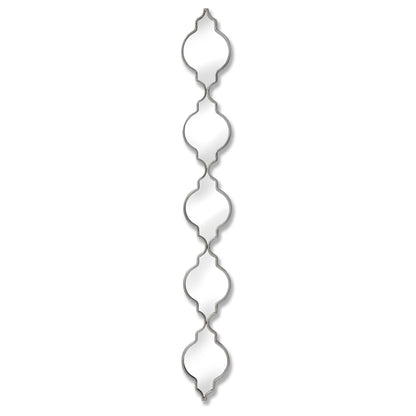 Silver Quarterfoil Decorative Hanging Mirror - Wall Mirrors from the Quanta Home collection.