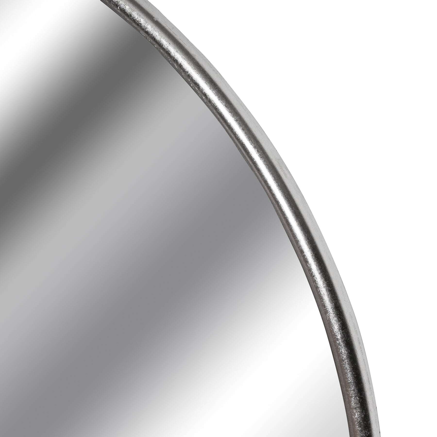 Silver Foil Large Circular Metal Wall Mirror - Wall Mirrors from the Quanta Home collection.