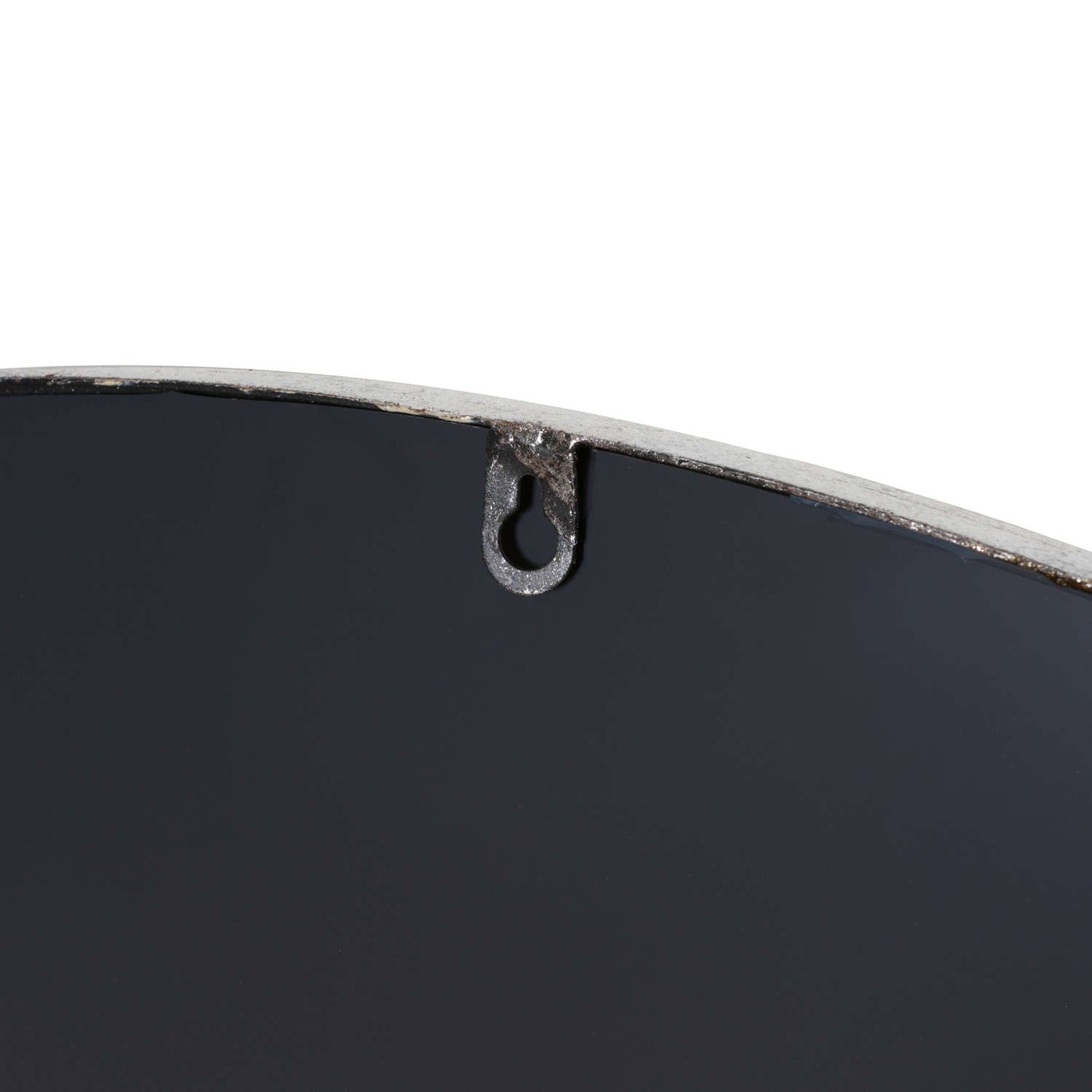 Silver Foil Large Circular Metal Wall Mirror - Wall Mirrors from the Quanta Home collection.
