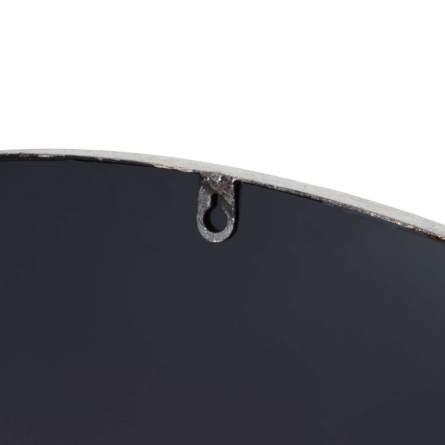 Silver Foil Large Circular Metal Wall Mirror - Wall Mirrors from the Quanta Home collection.