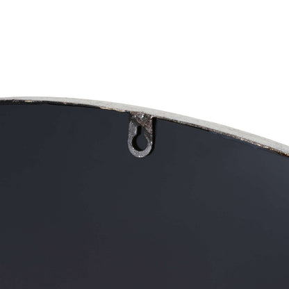 Silver Foil Large Circular Metal Wall Mirror - Wall Mirrors from the Quanta Home collection.