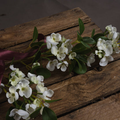 White Spring Mock Orange Flower - Single Stem Flowers from the Quanta Home collection.