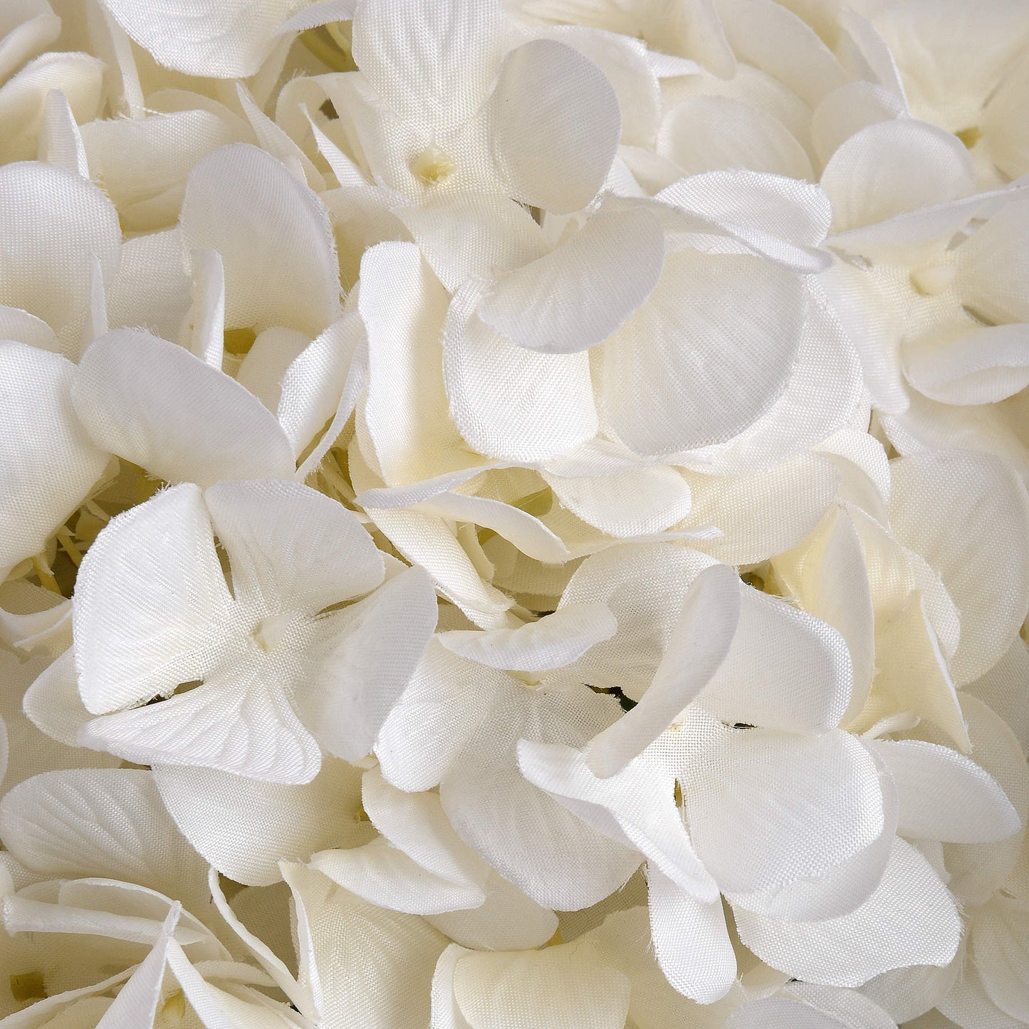 Lifelike oversized white hydrangea petals, creating a soft and elegant enhancement for any decor. Perfect for vases or arrangements.