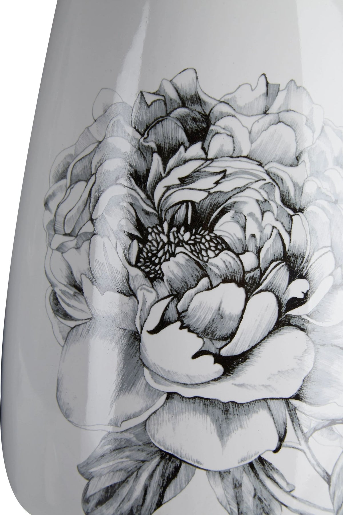 Florina White and Black Vase