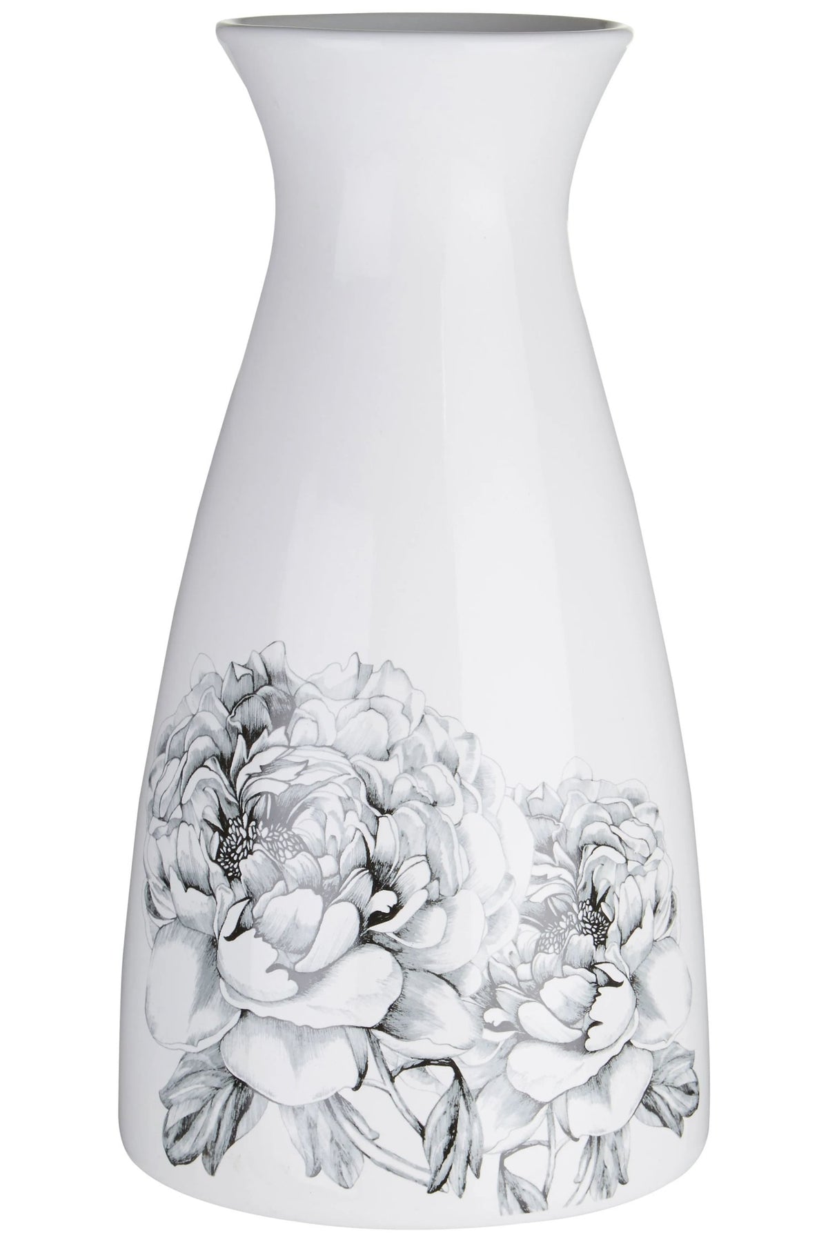 Florina White and Black Vase