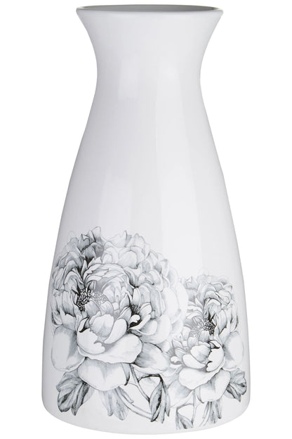 Florina White and Black Vase