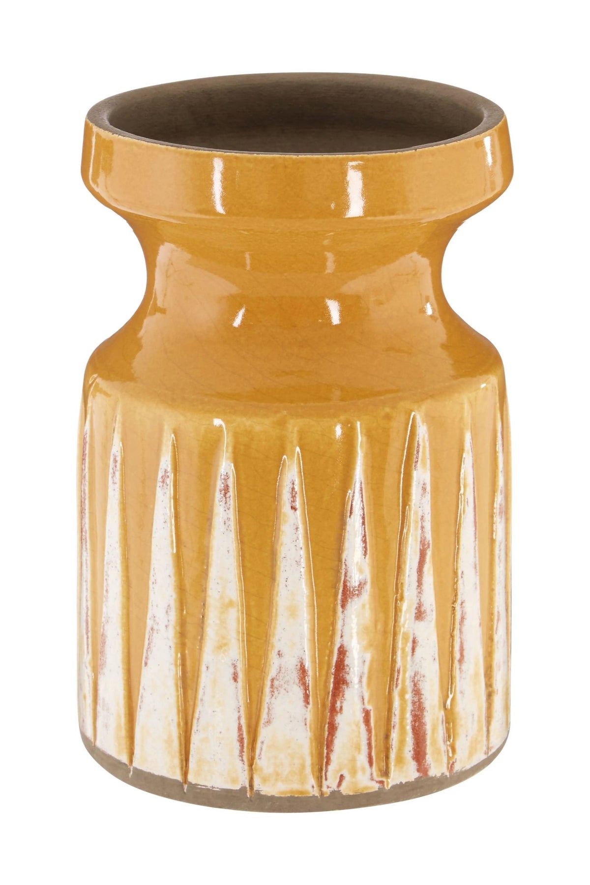 Tierra Ochre Small Earthenware Vase