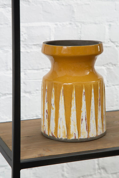 Tierra Ochre Small Earthenware Vase