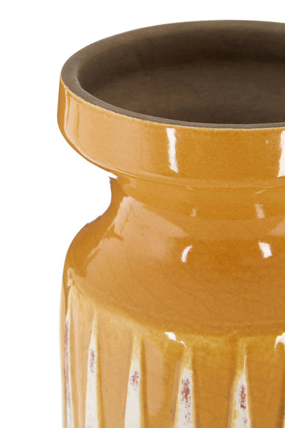 Tierra Ochre Small Earthenware Vase