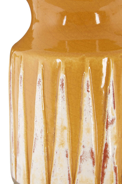 Tierra Ochre Small Earthenware Vase