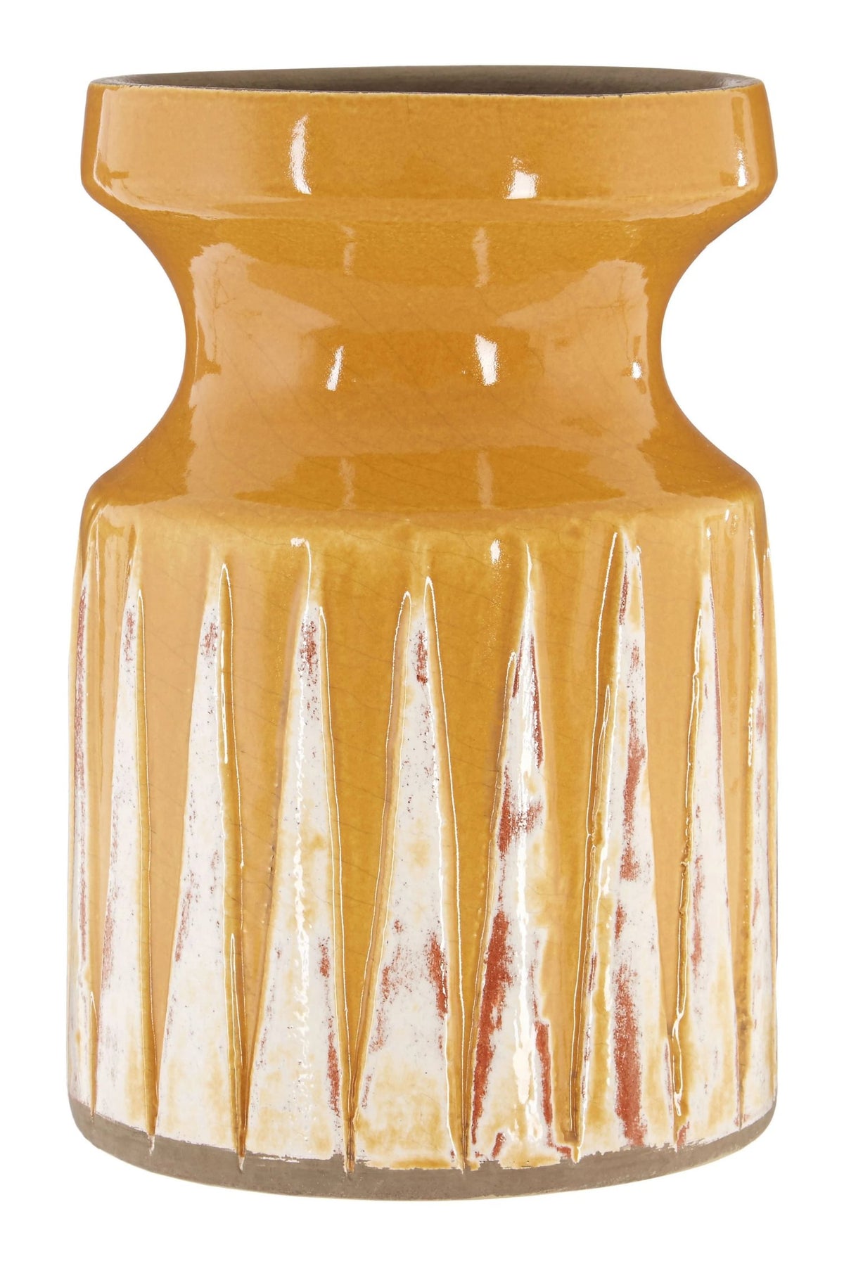 Tierra Ochre Small Earthenware Vase