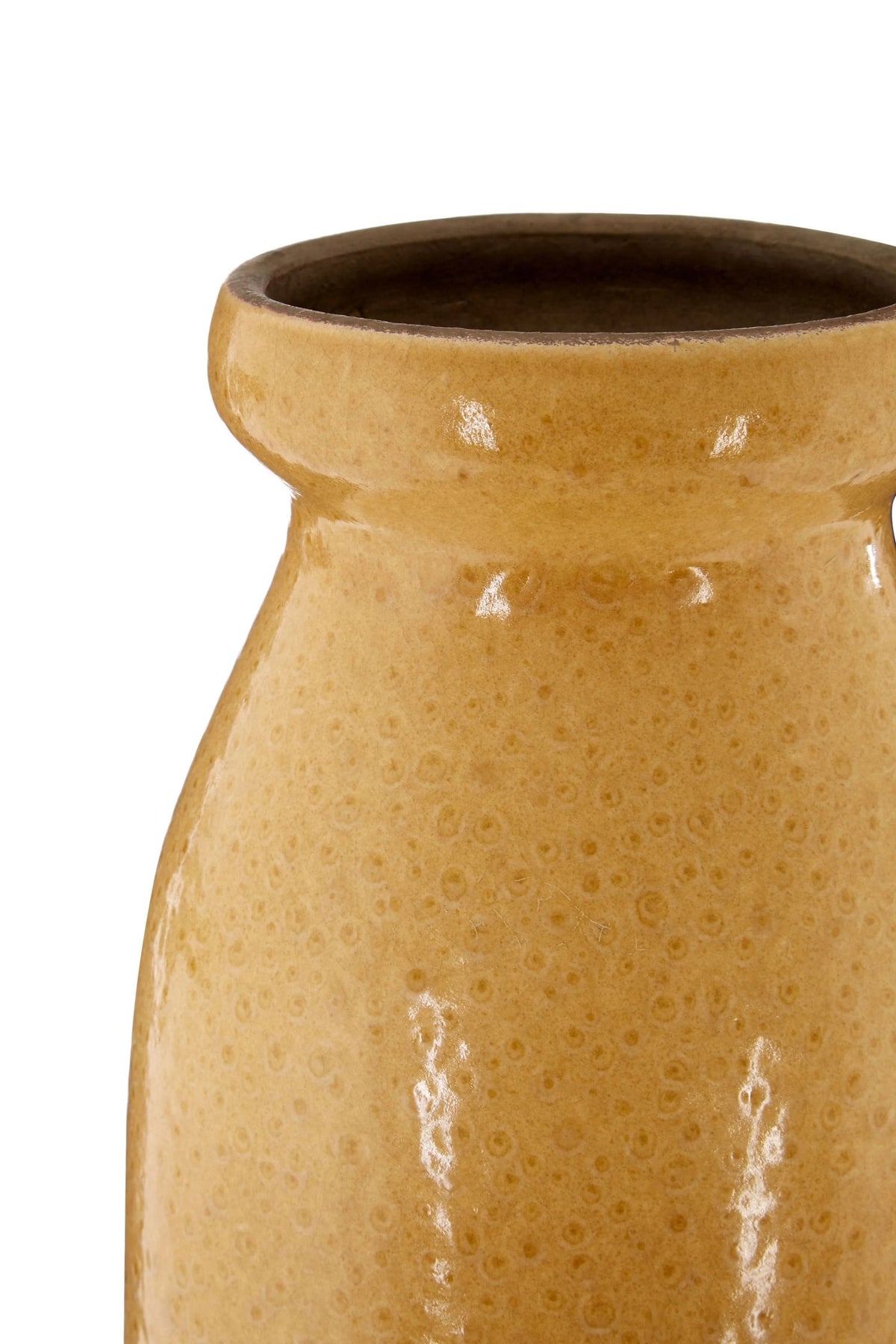 Chromelle Ochre Grey Earthenware Vase