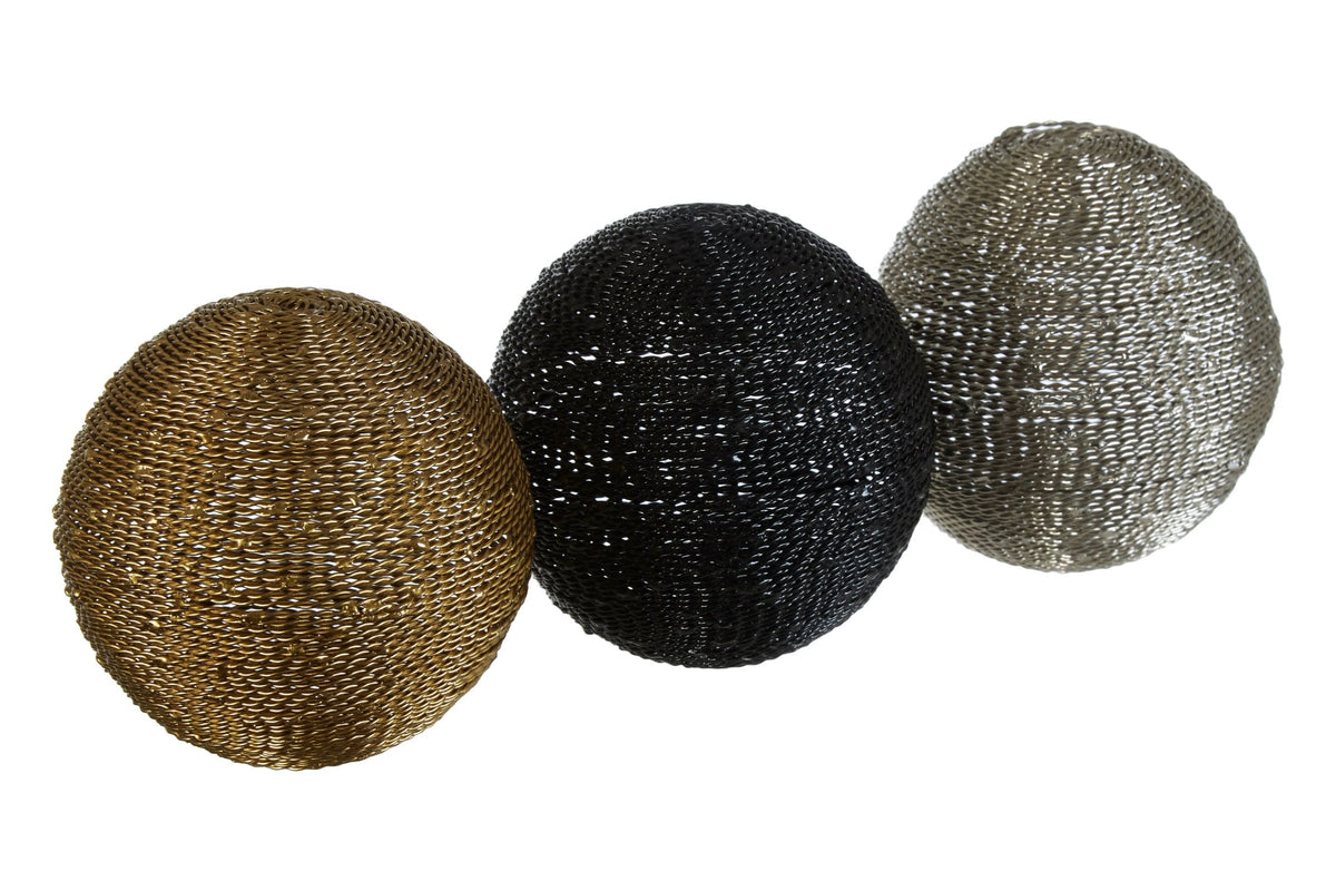 Sculptura Set of 3 Large Decorative Balls