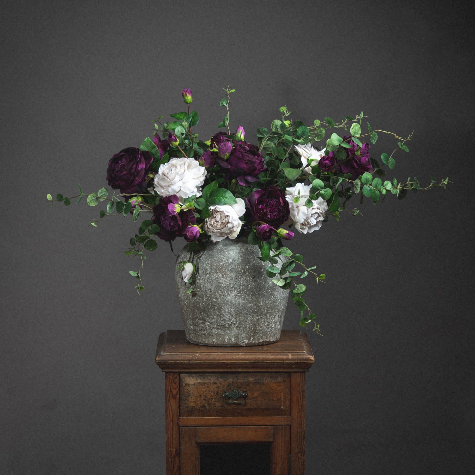 Aged Stone Ceramic Vase - Vases from the Quanta Home collection.