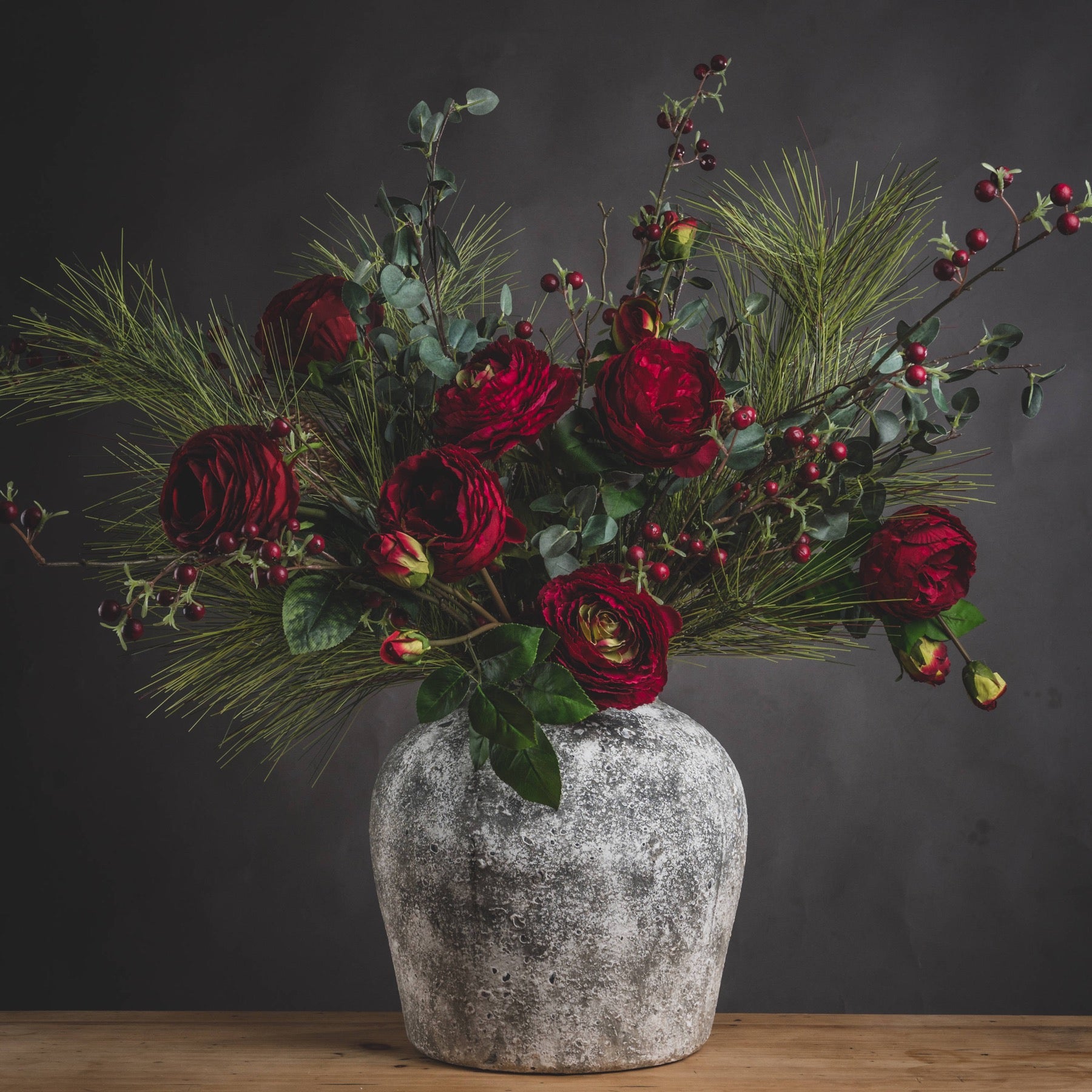 Aged Stone Ceramic Vase - Vases from the Quanta Home collection.